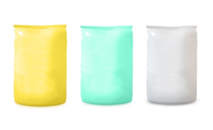Image of yellow, green, and white bulk bags.