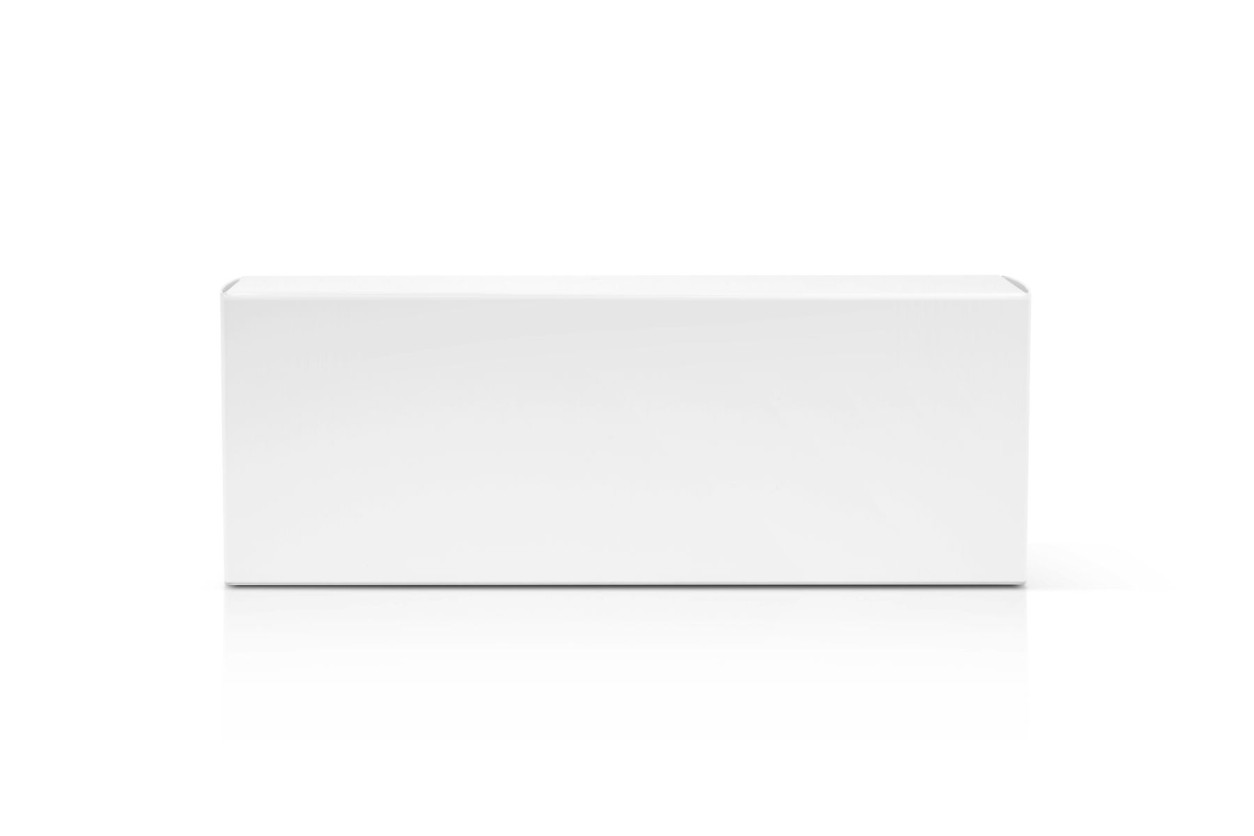 An image of a white rectangular box.